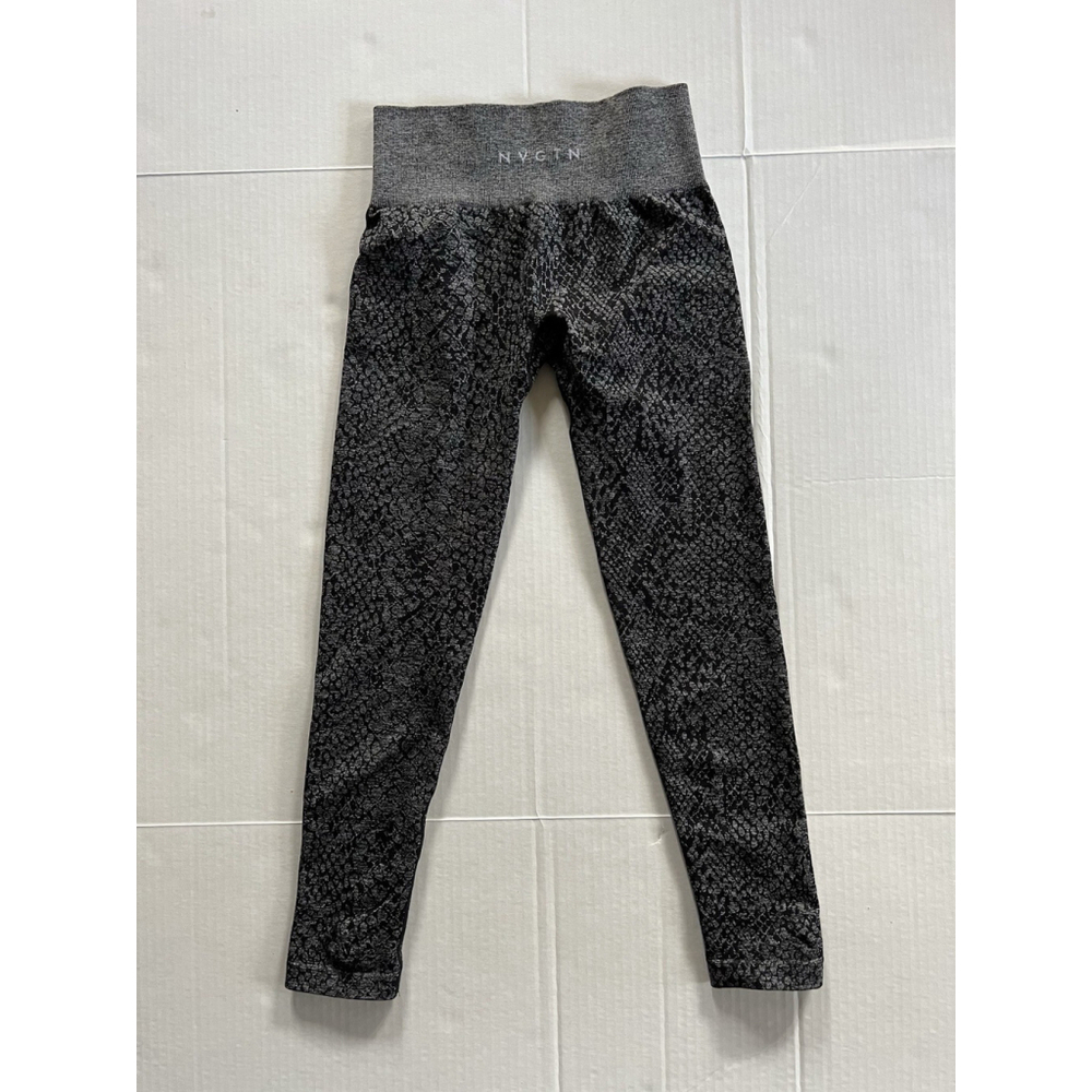 NVGTN Black & Gray Textured High-Waist Leggings - Picture 3 of 8